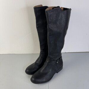 LifeStride Xtrovert Zip Up Riding Boots Black Womens Size 6